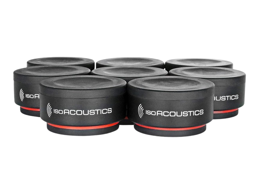 IsoAcoustics Iso-Puck Series Acoustic Isolators (Iso-Puck Mini, 6 lbs max/Unit, 8-Pack)