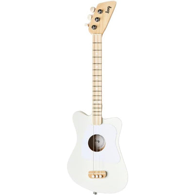 Loog Mini Acoustic kids Guitar for Beginners 3-strings Ages 3+ (White)