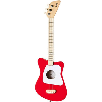 Loog Mini Acoustic kids Guitar for Beginners 3-strings Ages 3+ Red