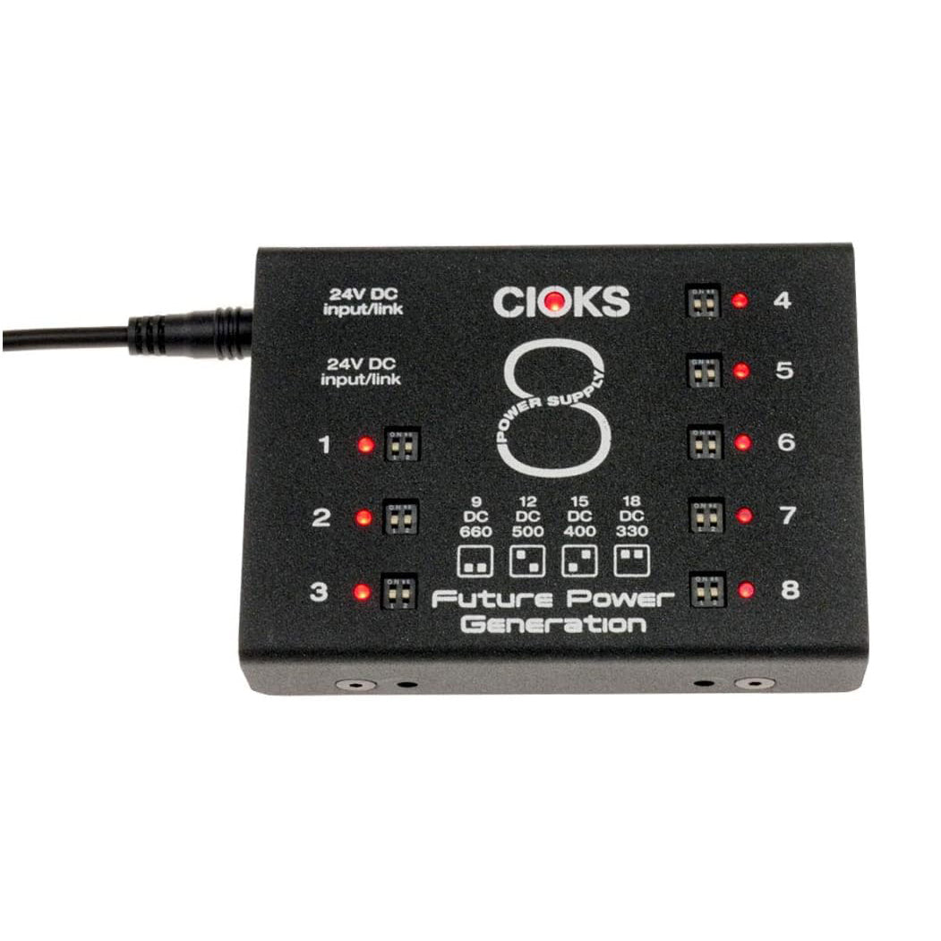 CIOKS 8 8-output Isolated Guitar Pedal Power Supply Expander Kit