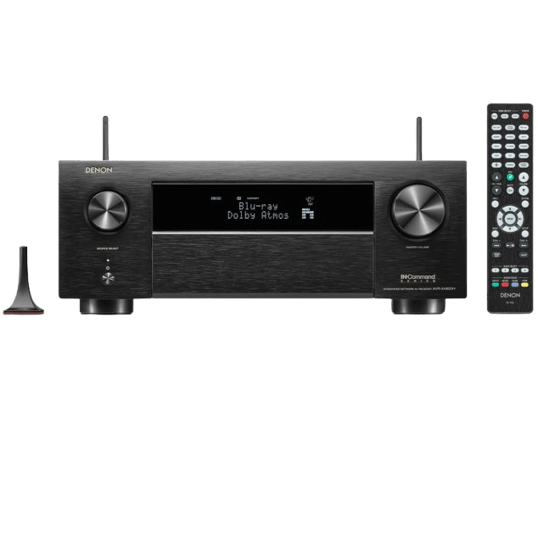 Denon AVR-X4800H 9.4-Ch Receiver (2022 Model) - 8K UHD Home Theater AVR (125W X 9) Built-in Bluetooth, Wi-Fi & HEOS Multi-Room Streaming, Dolby Atmos, DTS:X Pro, IMAX Enhanced & Auro 3D