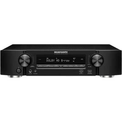Marantz NR1510 UHD AV Receiver – Slim 5.2 Channel Home Theater Amplifier, Dolby TrueHD and DTS-HD Master Audio | Alexa Compatible | Stream Music via Wi-Fi, Bluetooth and HEOS Black