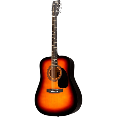 Rogue RA-090 Dreadnought Acoustic Guitar Sunburst