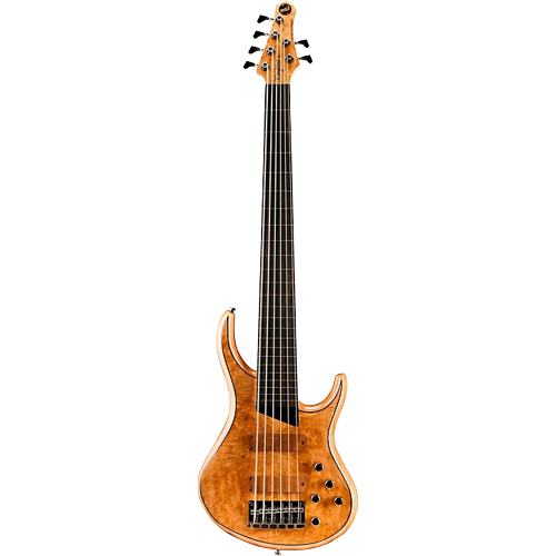 MTD Kingston Z6 6-String Fretless Ebony Fingerboard Electric Bass Guitar Natural