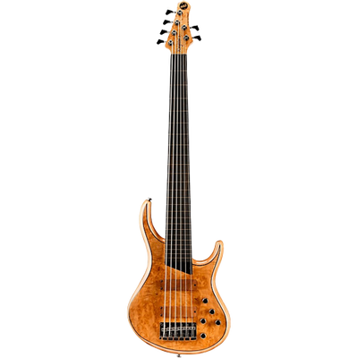 MTD Kingston Z6 6-String Fretless Ebony Fingerboard Electric Bass Guitar Natural