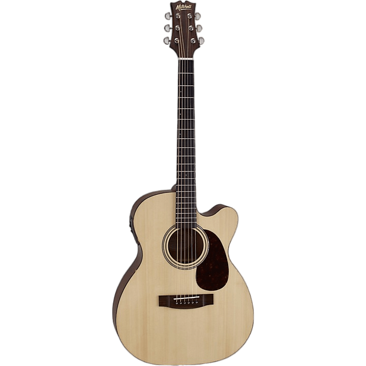 Mitchell T313CE Solid Spruce Top Auditorium Acoustic-Electric Guitar