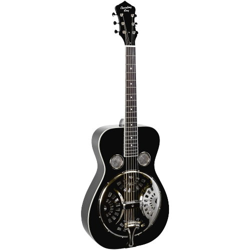 Recording King RR-36 Maxwell Series Round Neck Resonator Guitar Gloss Black