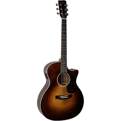 Recording King Road King PRO Grand Auditorium Acoustic-Electric Guitar Transparent Brown