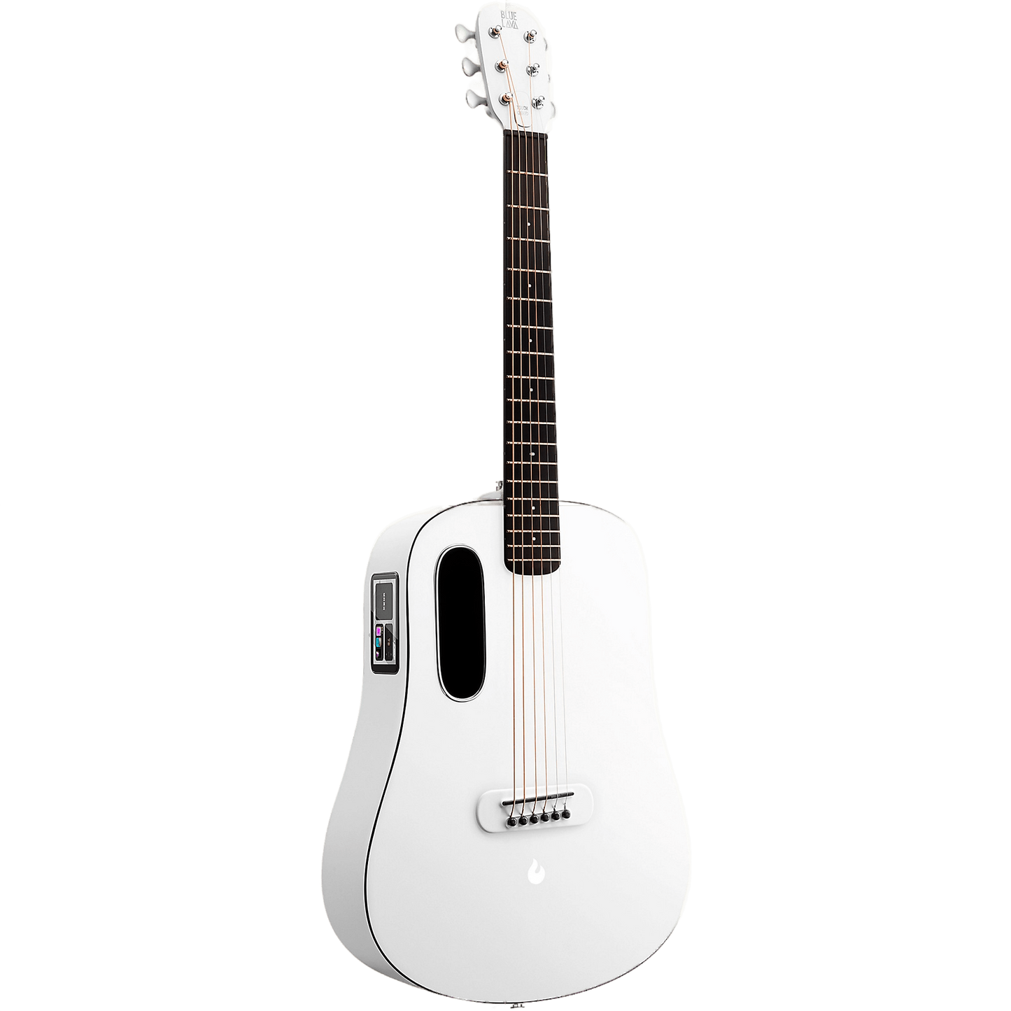 LAVA MUSIC Blue Lava Touch Acoustic-Electric Guitar With Airflow Bag Sail White