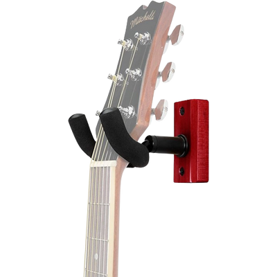 Proline Solid Wood Guitar Wall Hanger Cherry