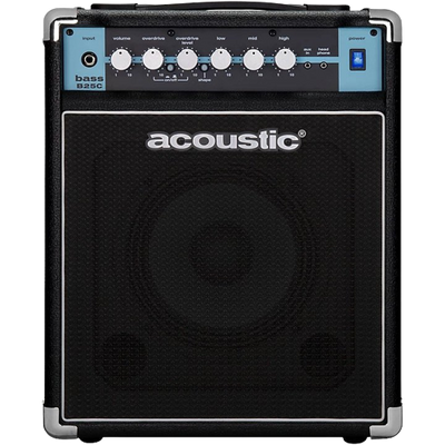 Acoustic B25C 1X8 25W Bass Combo With Tilt-Back Cab Black