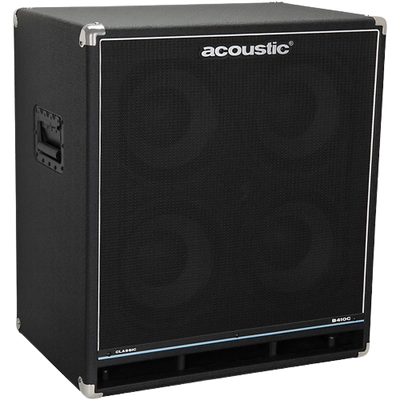 Acoustic B410C Classic 400W 4X10 Bass Speaker Cabinet Black