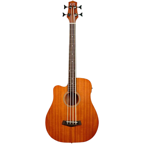 Gold Tone 25" Scale Left-Handed Fretless Acoustic-Electric MicroBass Natural