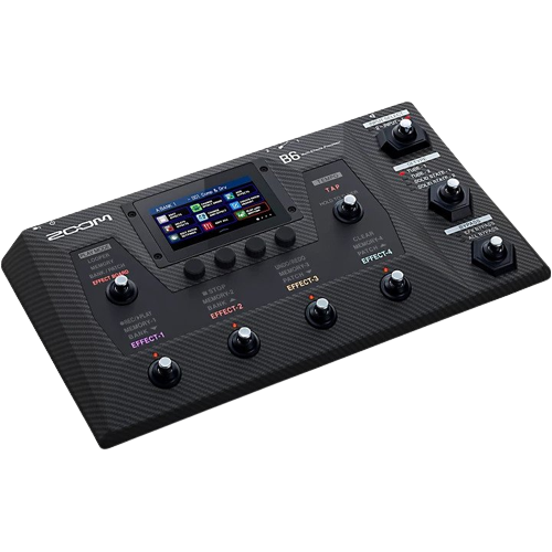 Zoom B6 Multi-Effects Processor for Bass Black