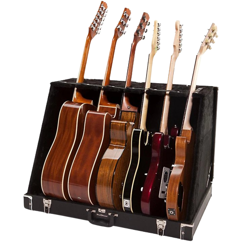 Road Runner RRGS6 6-Guitar Stand Case Black Tolex