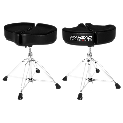 Ahead Spinal G Drum Throne Black Cloth Top and Black Sides 18 in.