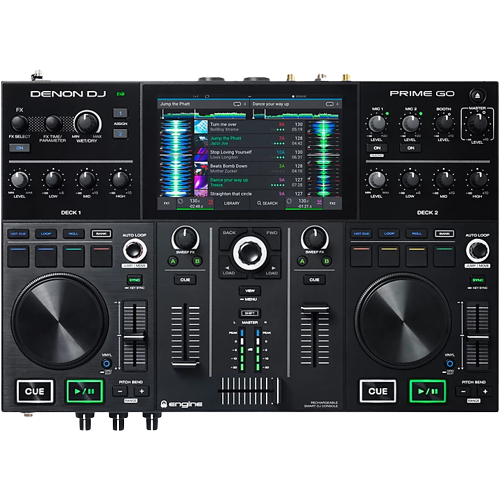 Denon DJ Prime GO Rechargeable 2-Channel Standalone DJ Controller