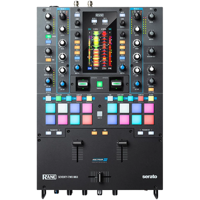 RANE SEVENTY-TWO MKII Battle-Ready 2-Channel DJ Mixer With Multi-Touch Screen and Serato DJ