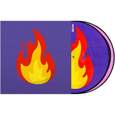 Serato Emoji #2 Flame/Record 12" Control Vinyl Pair