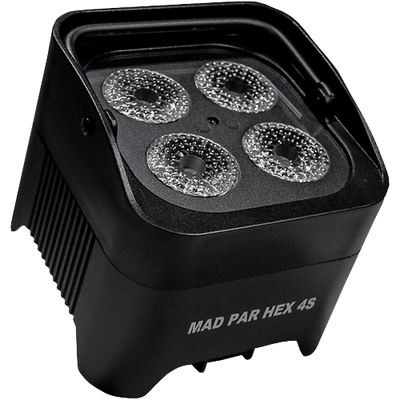 JMAZ LIGHTING Mad Par HEX 4S Battery-Powered LED Uplight Black