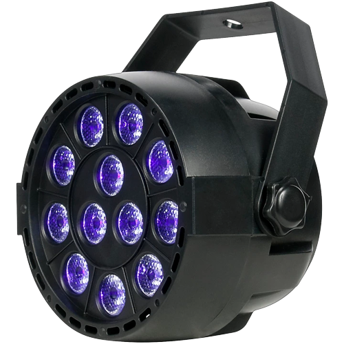 Eliminator Lighting Mini PAR UV LED Black Light Black