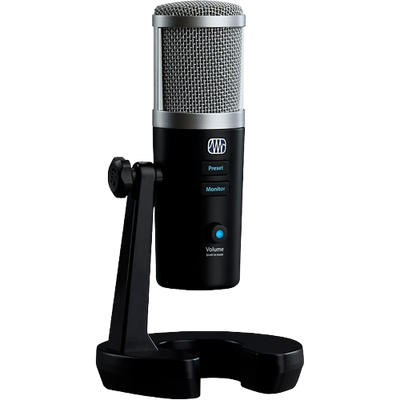 PreSonus Revelator USB-C Compatible Microphone With StudioLive Black