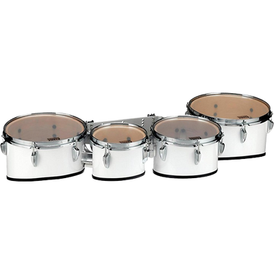 Tama Marching Starlight Marching Tenor Drums Quad with Carrier 8, 10, 12, 13 in. Sugar White