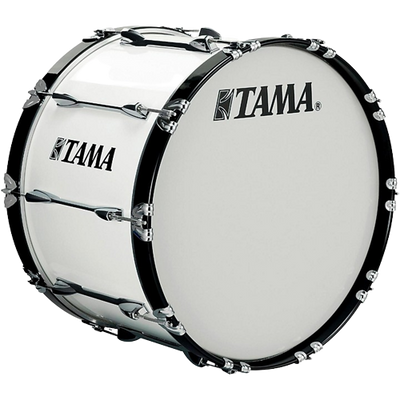 Tama Marching 18 x 14 in. Starlight Marching Bass Drum with Carrier Sugar White