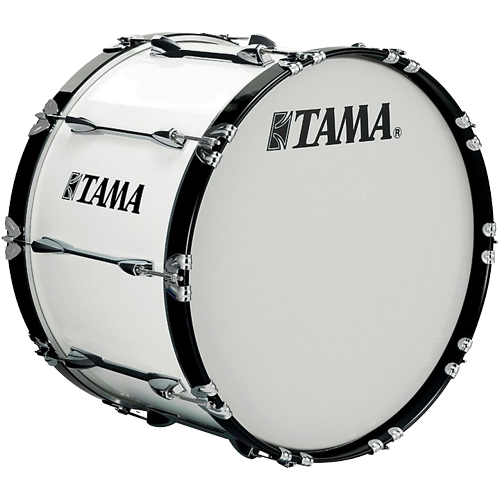 Tama Marching 16 x 14 in. Starlight Marching Bass Drum with Carrier Sugar White