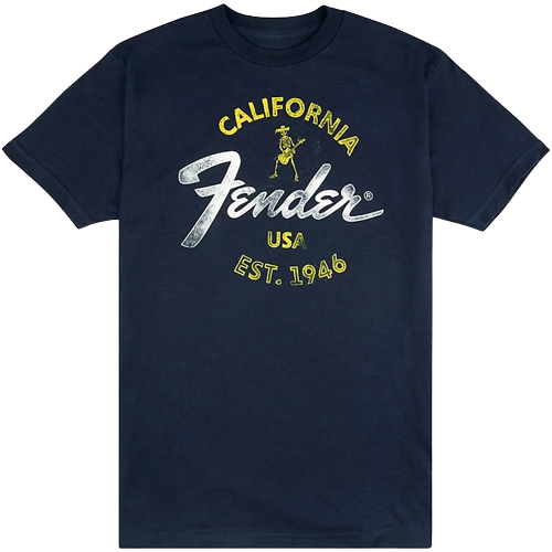 Fender Baja Blue T-Shirt Large Blue