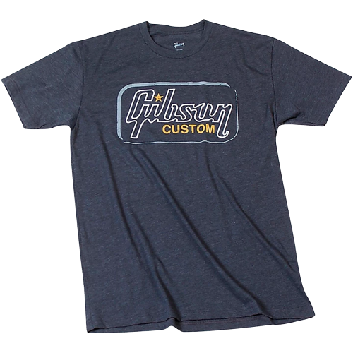 Gibson Custom Vintage T-Shirt X Large Black/Gray