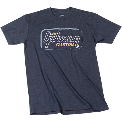 Gibson Custom Vintage T-Shirt X Large Black/Gray