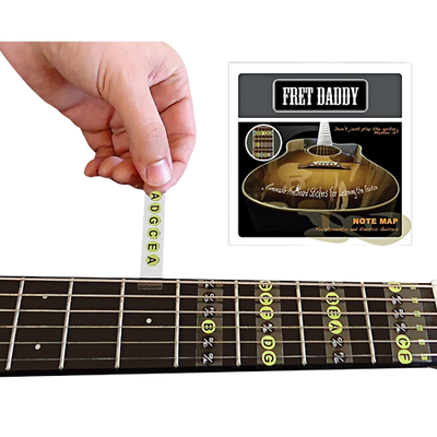 Fret Daddy The Fretboard Note Map for Electric/Acoustic Guitar