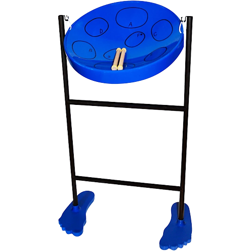 Panyard Jumbie Jam Steel Drum Kit With Tube Floor Stand Blue