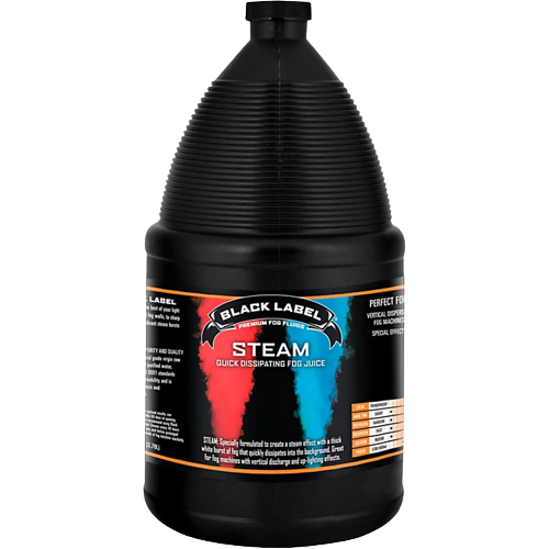 Black Label Steam Quick Dissipating Fog Juice - 1 Gallon