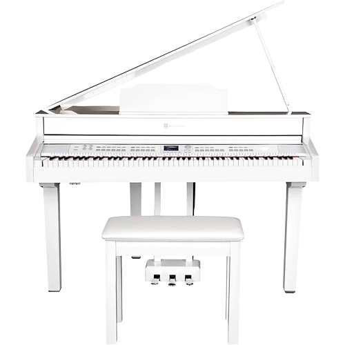 Williams Symphony Grand II Digital Micro Grand Piano With Bench White 88 Key