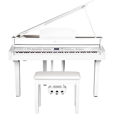 Williams Symphony Grand II Digital Micro Grand Piano With Bench White 88 Key