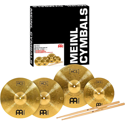 MEINL HCS Cymbal Pack With Free Splash, Sticks and Lessons