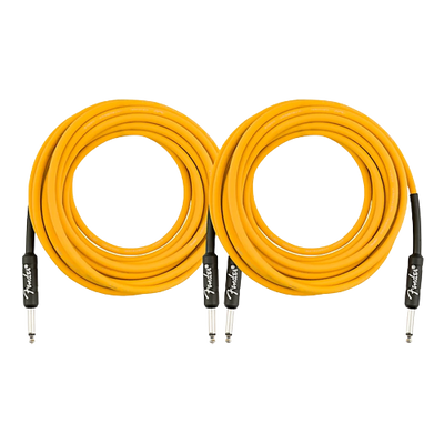 Fender Original Series Limited Edition Butterscotch Blonde Instrument Cable - 18.6 ft. - 2 Pack