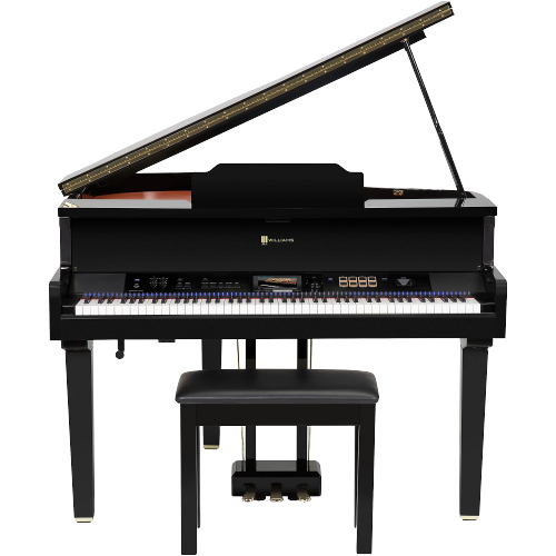 Williams Symphony Concert Digital Grand With Touchscreen and Bench Ebony 88 Key