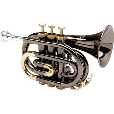 Allora MXPT-5801-BK Black Nickel Series Pocket Trumpet Black Nickel