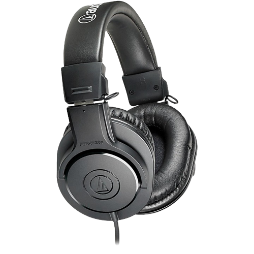 Audio-Technica ATH-M20x Closed-Back Professional Studio Monitor Headphones Black