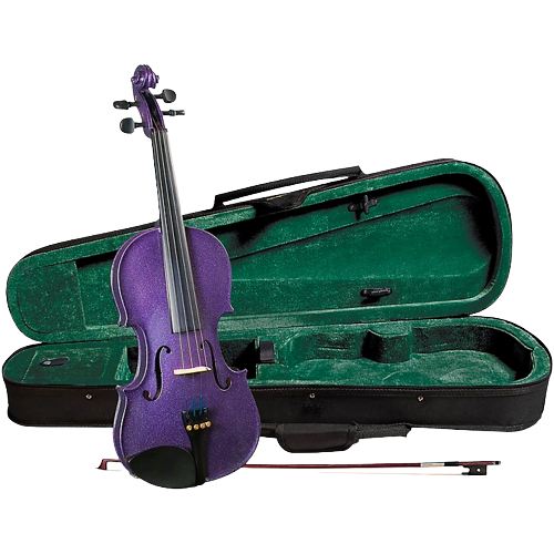 Cremona SV-75PP Premier Novice Series Sparkling Purple Violin Outfit 4/4 Outfit