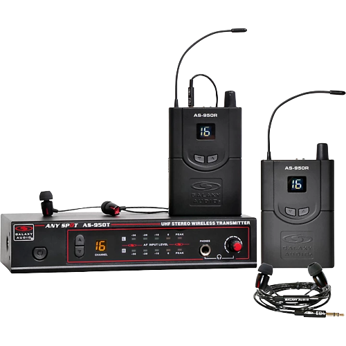 Galaxy Audio AS-950-2 Twin Pack Wireless In-Ear Monitor System Band P2